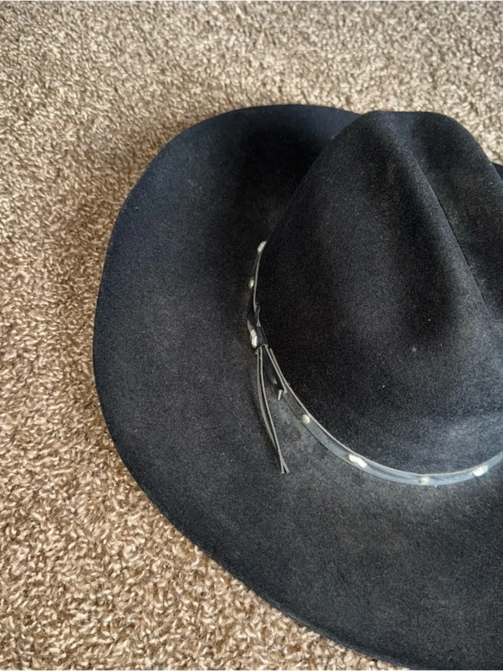 Black Stallion by Stetson Cowboy Hat Sz XX - Picture 4 of 16